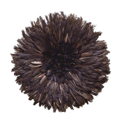 Dark Brown Juju Hat | Handmade African Decor for Stability & Protection